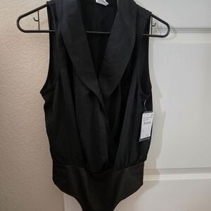 Melrose and Market Black Sleeveless Bodysuit